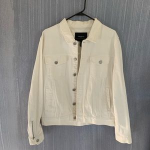 White denim jacket